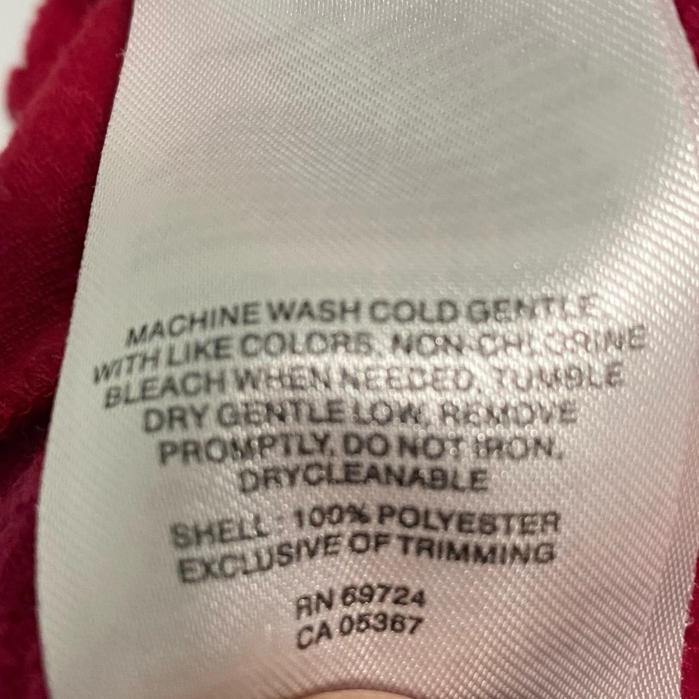 COLUMBIA - SZ MEDIUM - CRANBERRY COLOR - 1/4- or 1/2 ZIP - COLORBLOCK SLEEVES B4 - Picture 9 of 9
